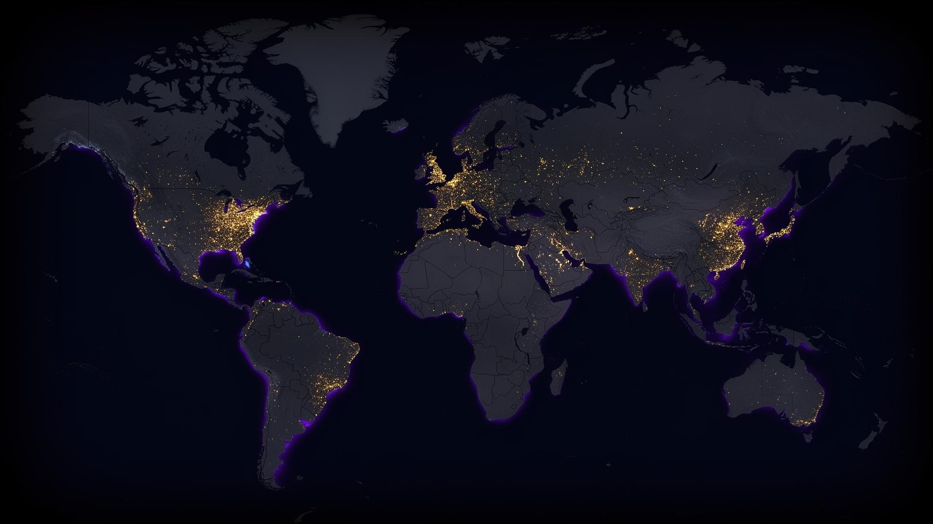 World map of weRwptheme customers across UK, Europe, USA, and Australia